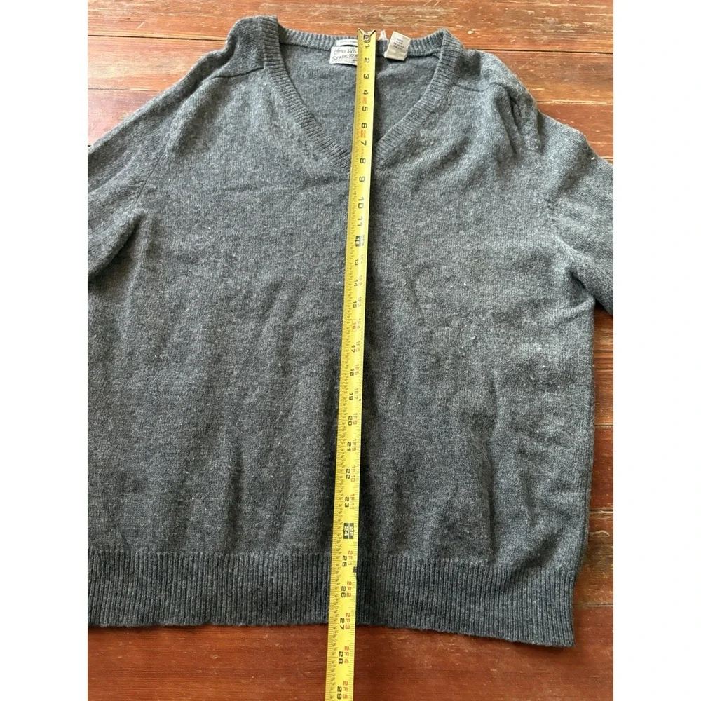 Vintage‎ Sears Roebuck Men XL 100% Lambswool Knit Crewneck Sweater Grandpacore